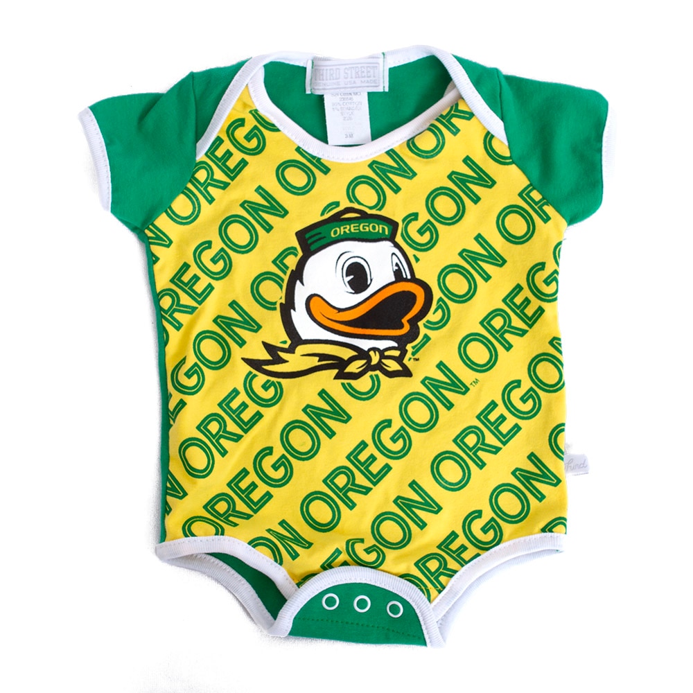 Ducks Spirit, Third Street, Yellow, Onesies, Cotton Blend, Kids, Infant, Contrast design, 839355